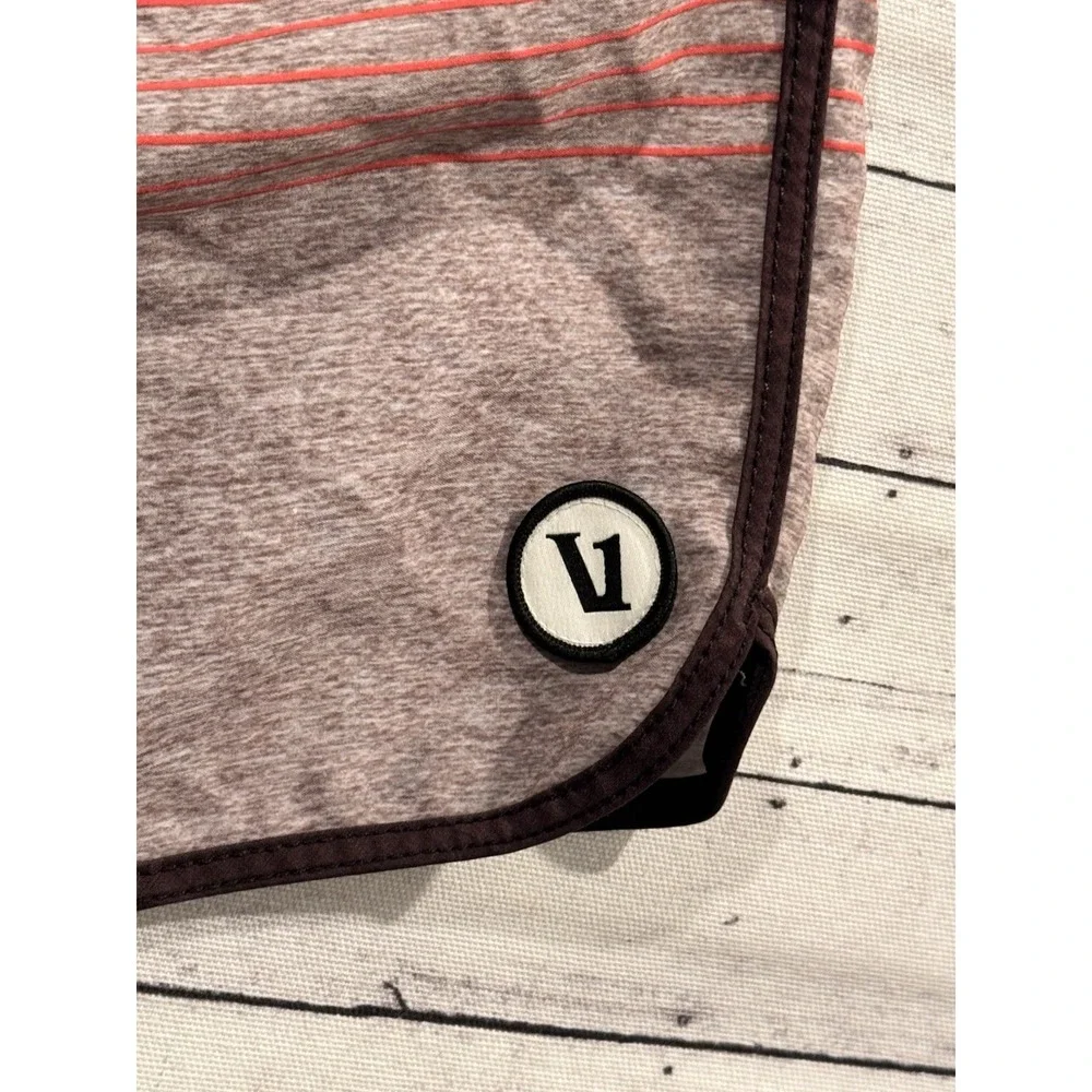 Vuori Board Shorts Mens 32 Red Stretch Surf Coastal Swim Trunk Unlined 7